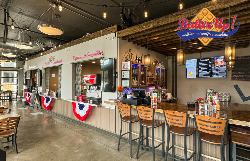 Batter up dining at LaScala Food Hall in Portland Oregon